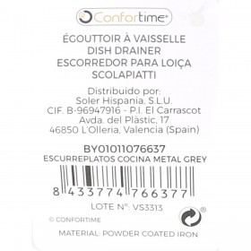 Scolapiatti da Lavandino Confortime 43 x 34 x 7,5 cm (12 Unità)