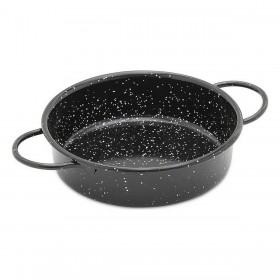 Teglia Vaello Metallo smaltato Ø 16 cm Con manici