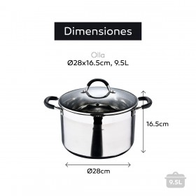 Pentola a Cottura Lenta Masterpro bgmp-1506 ø 28 cm (9,5 L)