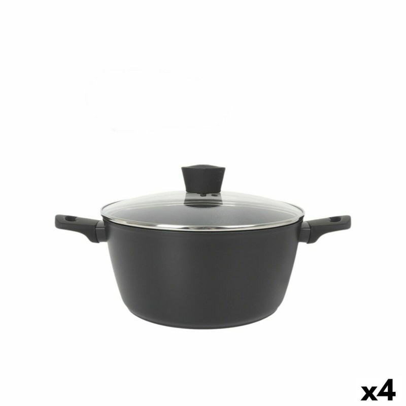 Casseruola con coperchio MasterChef 28 cm (4 Unità)