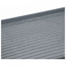 Griglia San Ignacio Lava Alluminio 45 x 27 cm Grigio