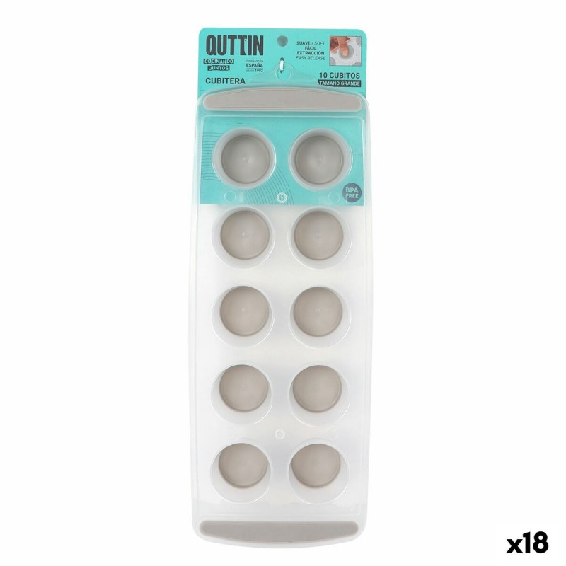 Formina per Cubetti di Ghiaccio Quttin 36 x 13 x 3,5 cm (18 Unità)