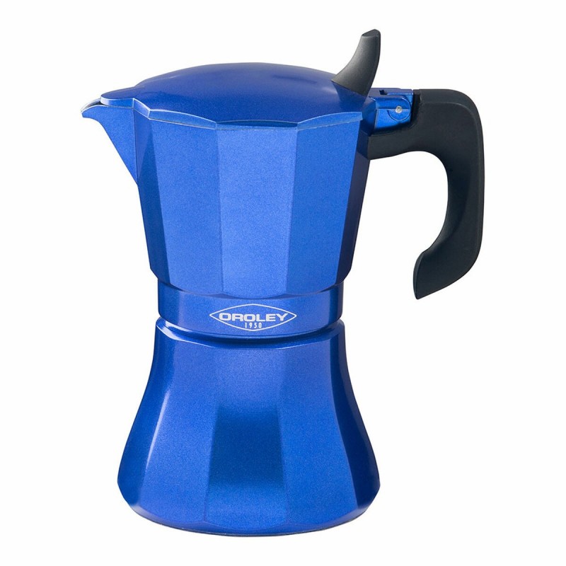 Caffettiera Italiana Oroley Petra Azzurro Alluminio 6 Tazze