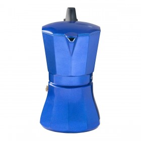 Caffettiera Italiana Oroley Petra Azzurro Alluminio 6 Tazze