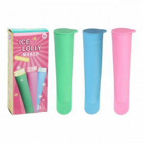 Stampi per Gelati Excellent Houseware 4,2 x 4,2 x 19,5 cm (3 Unità)