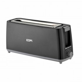 Tostapane EDM 07798 Black Design 900 W Lunga