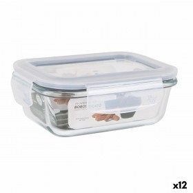 Porta pranzo Ermetico Santa Clara Trasparente Rettangolare 375 ml (12 Unità)