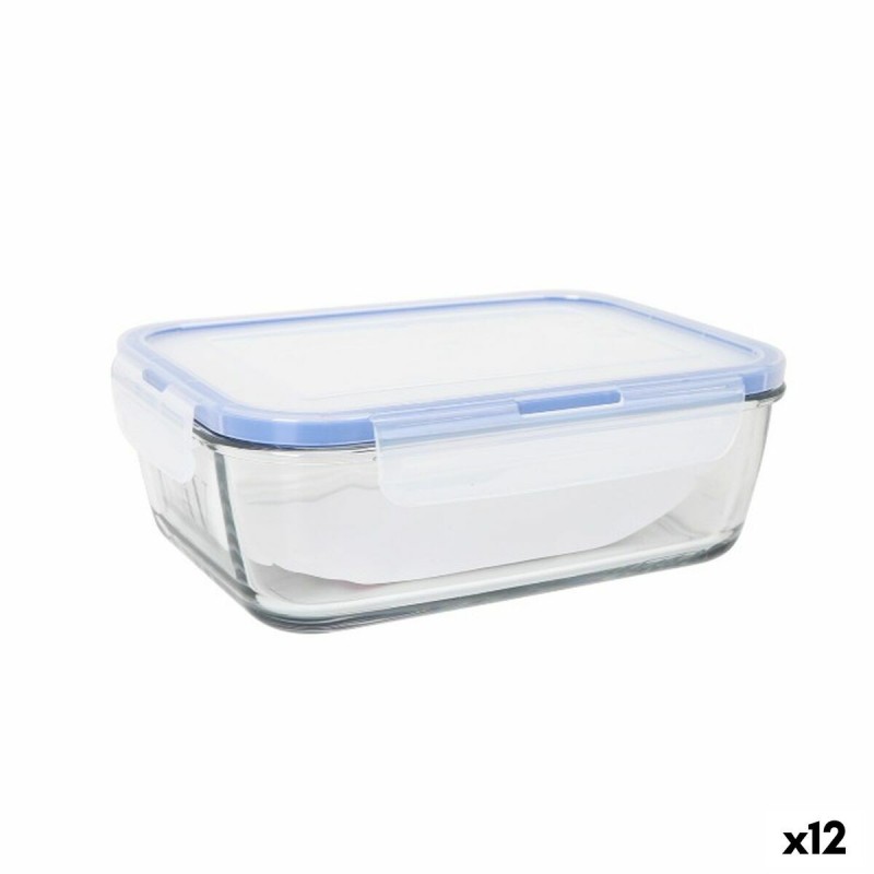 Porta pranzo Ermetico LAV Grigio Trasparente 1,2 L (12 Unità)