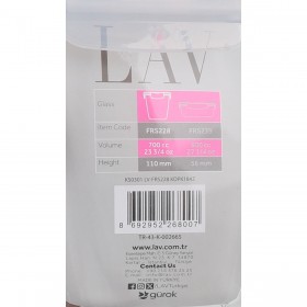 Porta pranzo Ermetico LAV Azzurro Trasparente 700 ml (8 Unità)