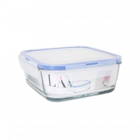 Porta pranzo Ermetico LAV Azzurro Trasparente 1,15 L (8 Unità)