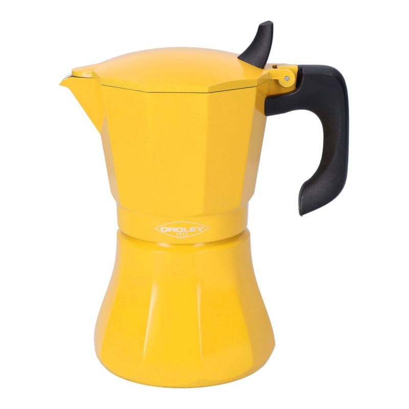 Caffettiera Italiana Oroley Petra Senape Alluminio 6 Tazze