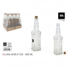 Bottiglia di Vetro La Mediterránea Vetro 400 ml (24 Unità)