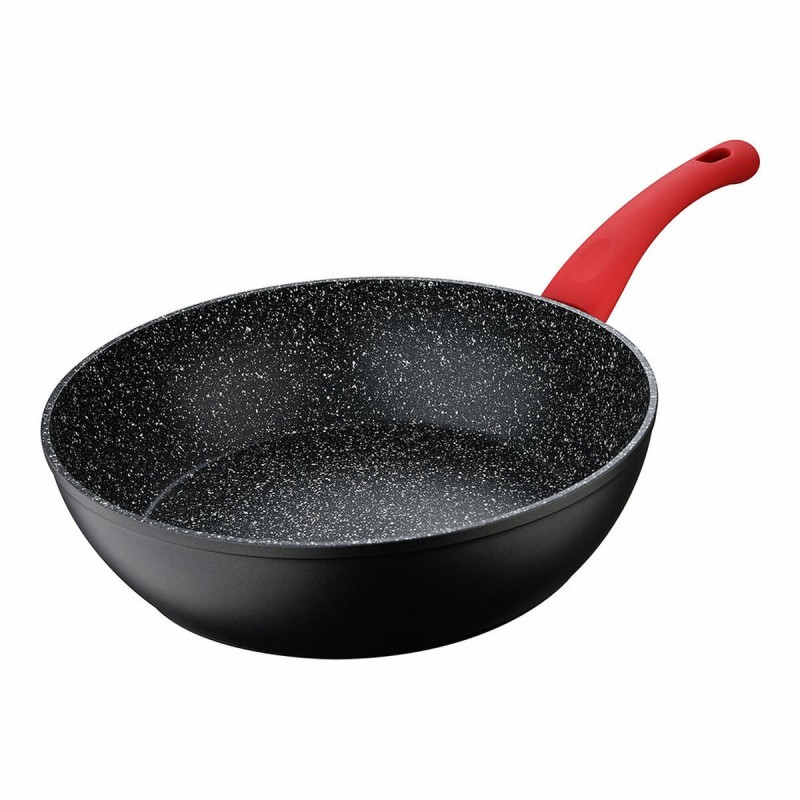 Padella Wok San Ignacio Toledo SG-6252 Ø 28 cm Nero Alluminio