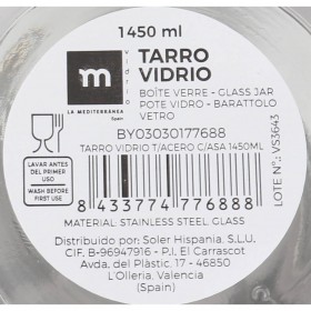 Barattolo di Vetro La Mediterránea 1,45 L (12 Unità)