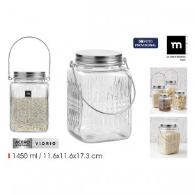 Barattolo di Vetro La Mediterránea 1,45 L (12 Unità)