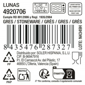 Ciotola La Mediterránea Lunas 500 ml 0,5 L (18 Unità)