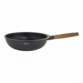 Padella Wok Oroley Nature Legno Alluminio fuso 30 cm