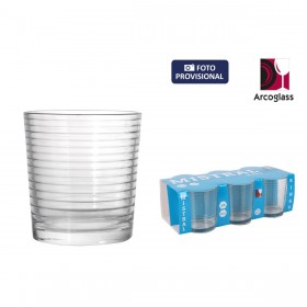 Set di Bicchieri La Mediterránea Mistral rings 6 Pezzi (12 Unità)