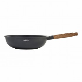 Padella Wok Oroley Nature Legno Alluminio fuso 30 cm