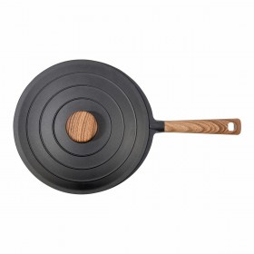 Padella Wok Oroley Nature Legno Alluminio fuso 30 cm