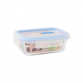 Porta pranzo Ermetico Quttin Trasparente Rettangolare 375 ml (12 Unità)
