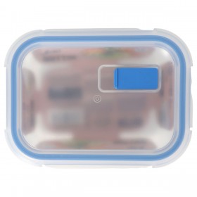 Porta pranzo Ermetico Quttin Trasparente Rettangolare 375 ml (12 Unità)