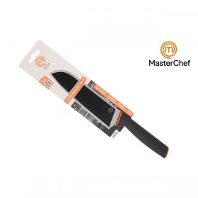Coltello da Cucina MasterChef Nero Argentato 18 cm (24 Unità)
