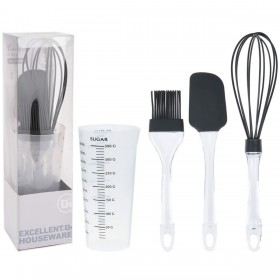 Set di Utensili da Cucina Excellent Houseware 170483490 Silicone Pasticceria 4 Pezzi