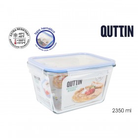 Porta pranzo Quttin Rettangolare 2,35 L (6 Unità)