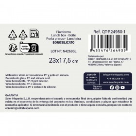 Porta pranzo Quttin Rettangolare 2,35 L (6 Unità)
