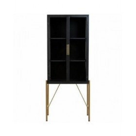 Armadio Alexandra House Living Marrone Vetro Legno di abete Legno MDF 35 x 155 x 64 cm