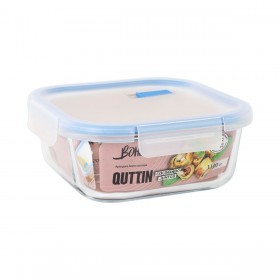 Porta pranzo Ermetico Quttin Boho Trasparente 1,1 L (6 Unità)