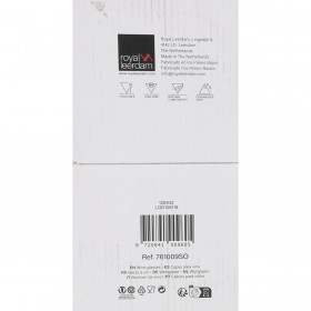 Set di calici da vino Inde Carre optics ø 9,8 x 22,2 cm 650 ml 6 Pezzi