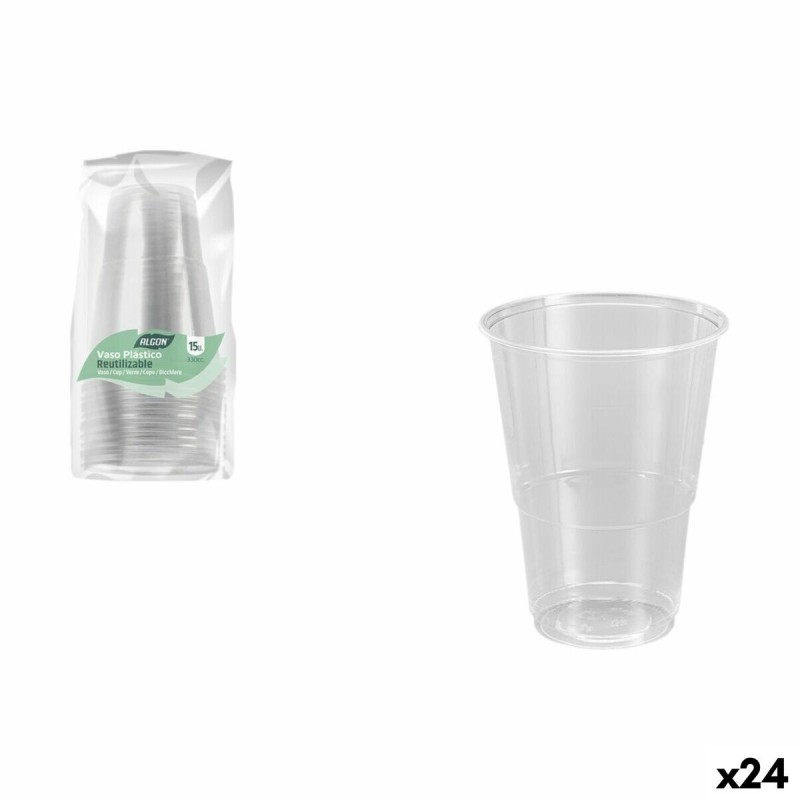 Set di Bicchieri Algon 330 ml 15 Pezzi (24 Unità)