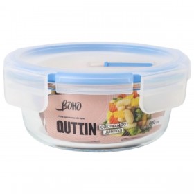 Porta pranzo Ermetico Quttin Boho Trasparente 0,4 l (12 Unità)