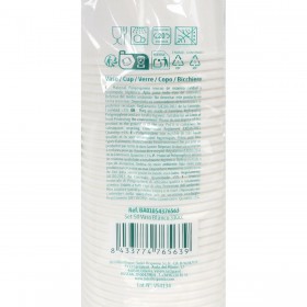 Set di Bicchieri Algon Bianco 330 ml 50 Pezzi (12 Unità)