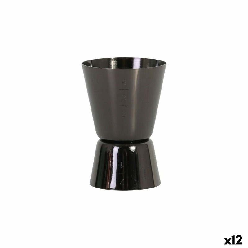 Bicchiere dosatore Viejo Valle Nero 4 cl (12 Unità)