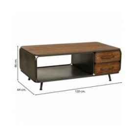 Tavolino da Caffè Alexandra House Living Marrone 64 x 46 x 120 cm