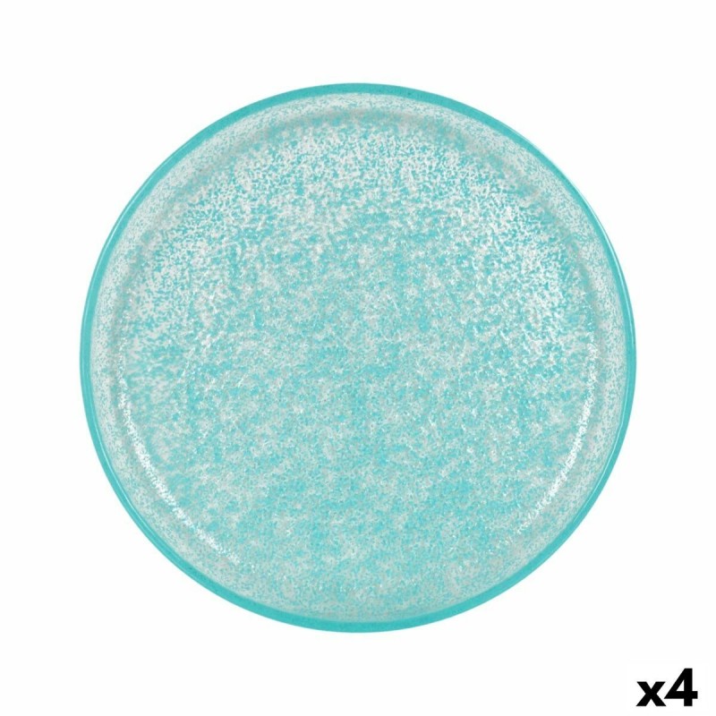 Piatto da pranzo Samaritaine Turchese Ø 19 cm (6 Unità)