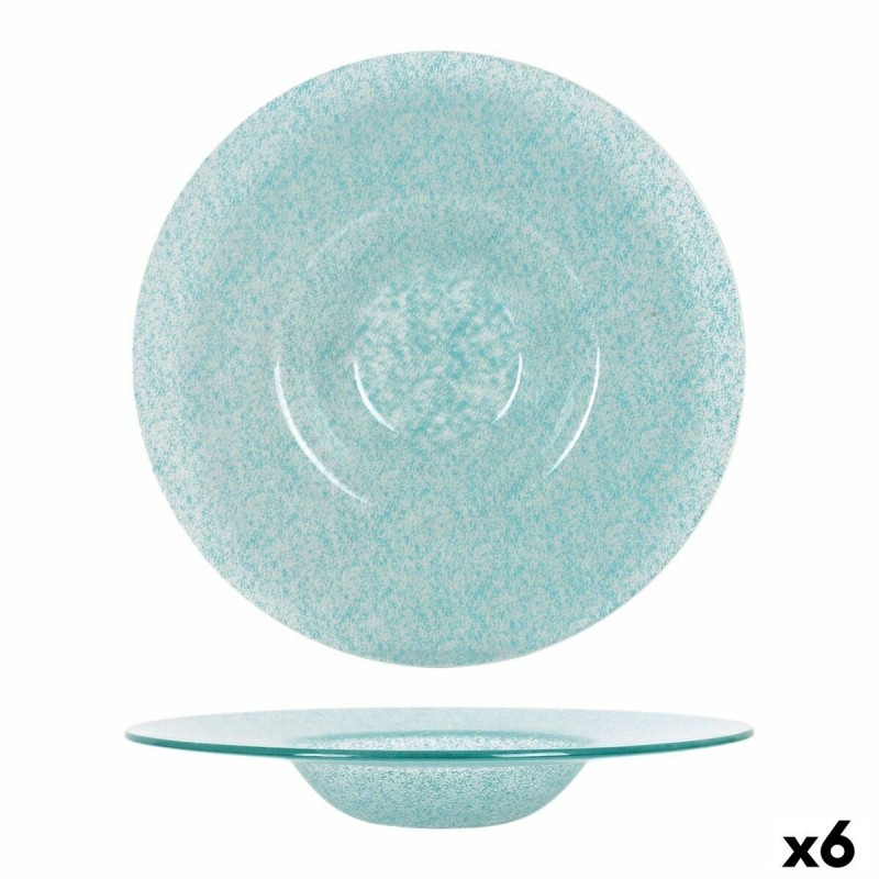 Piatto Fondo Samaritaine Turchese Ø 30 cm (6 Unità)