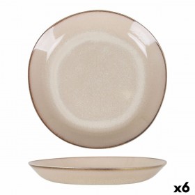 Piatto Fondo Duomo Beige Ø 23 cm (6 Unità)