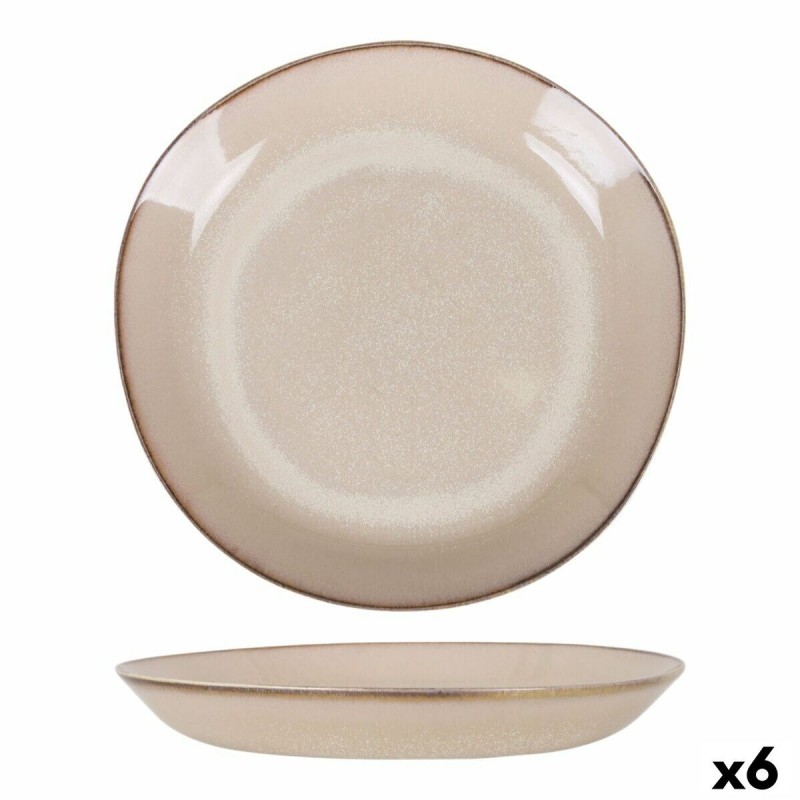Piatto Fondo Duomo Beige Ø 23 cm (6 Unità)
