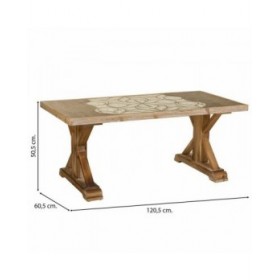 Tavolo Alexandra House Living Marrone 60 x 50 x 120 cm