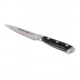 Coltello da Cucina Quttin Damaskus Nero Argentato 12 cm (2 Unità)