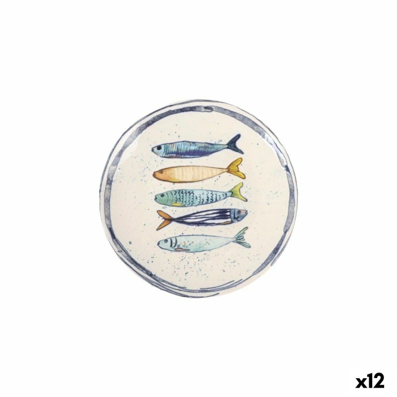 Piatto da Dolce La Mediterránea Peixe Ø 20 cm (12 Unità)