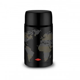 Thermos per Alimenti Oroley Nero Acciaio inossidabile 1 L Mappamondo