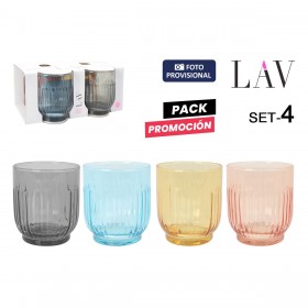 Set di Bicchieri LAV TOKYO 4 Pezzi (6 Unità)