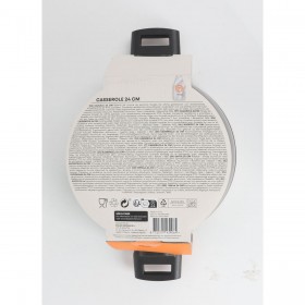 Casseruola con coperchio MasterChef 24 cm 2,5 mm (4 Unità)