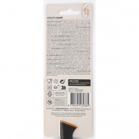Coltello da Cucina MasterChef Nero Argentato 13 cm Multiuso (24 Unità)