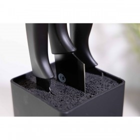 Coltello Pela Verdure MasterChef Nero Argentato 11,5 cm (24 Unità)